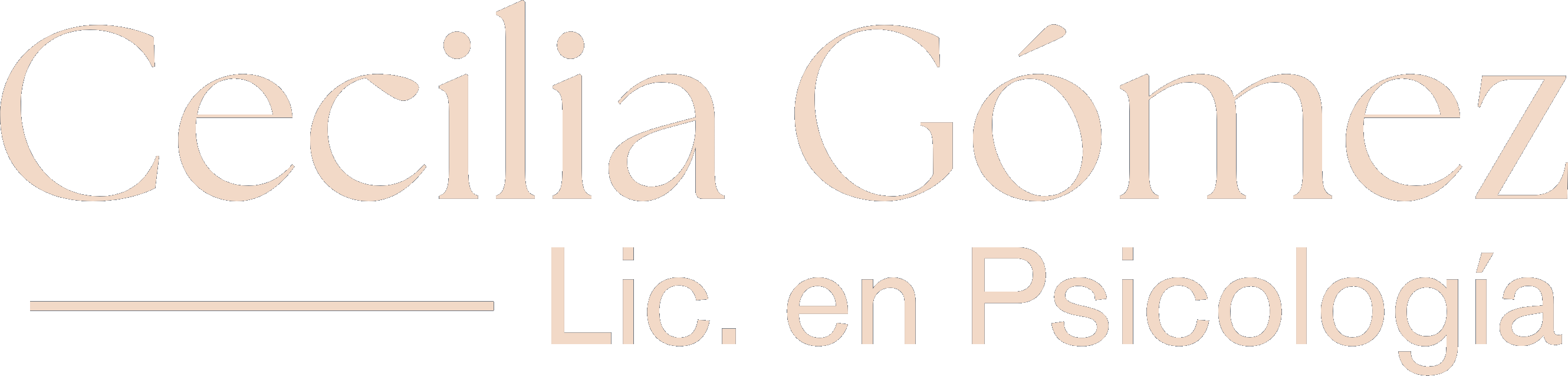 Cecilia Gómez, Lic. en Psicología