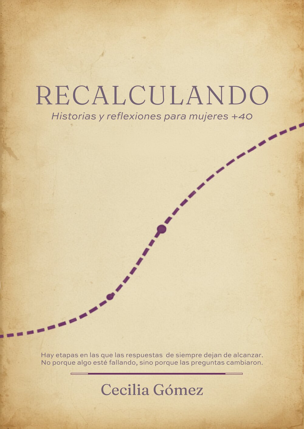 Portada del libro RECALCULANDO, de Cecilia Gómez